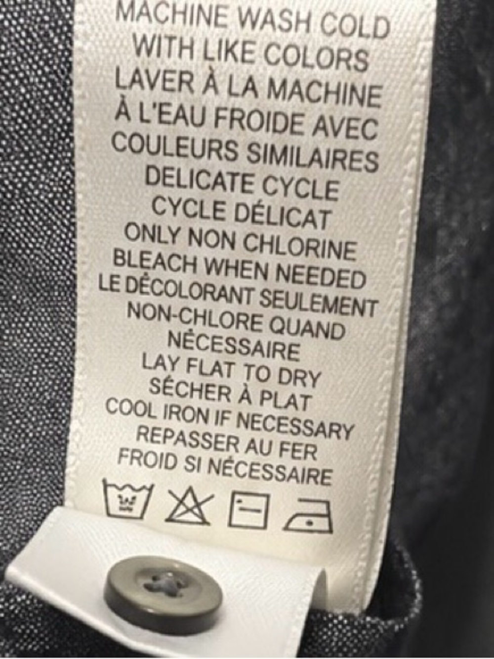 Max Studio Linen Blend Roll-Tab Belted Midi Shirt Dress | Gray | Size Small - Picture 10 of 10